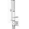 Ornamental bollard | square steel tube 70 x 70 mm | series 40731B | stationary, to be fixed by plugswith base plate 100 x 150 mm